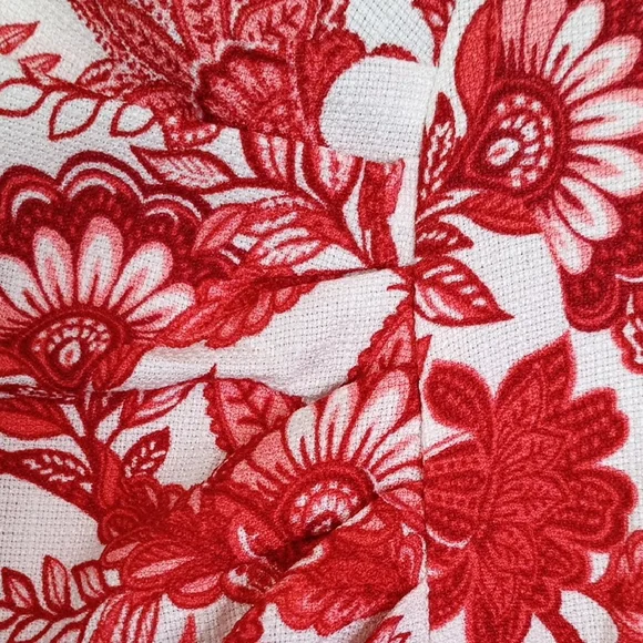 Shelby & Palmer Red Floral Midi Dress - Picture 5 of 6